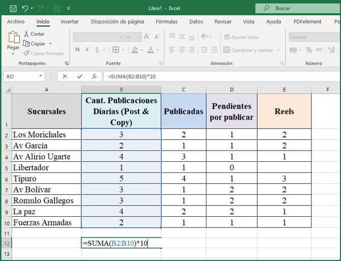 Funciones básicas de Excel