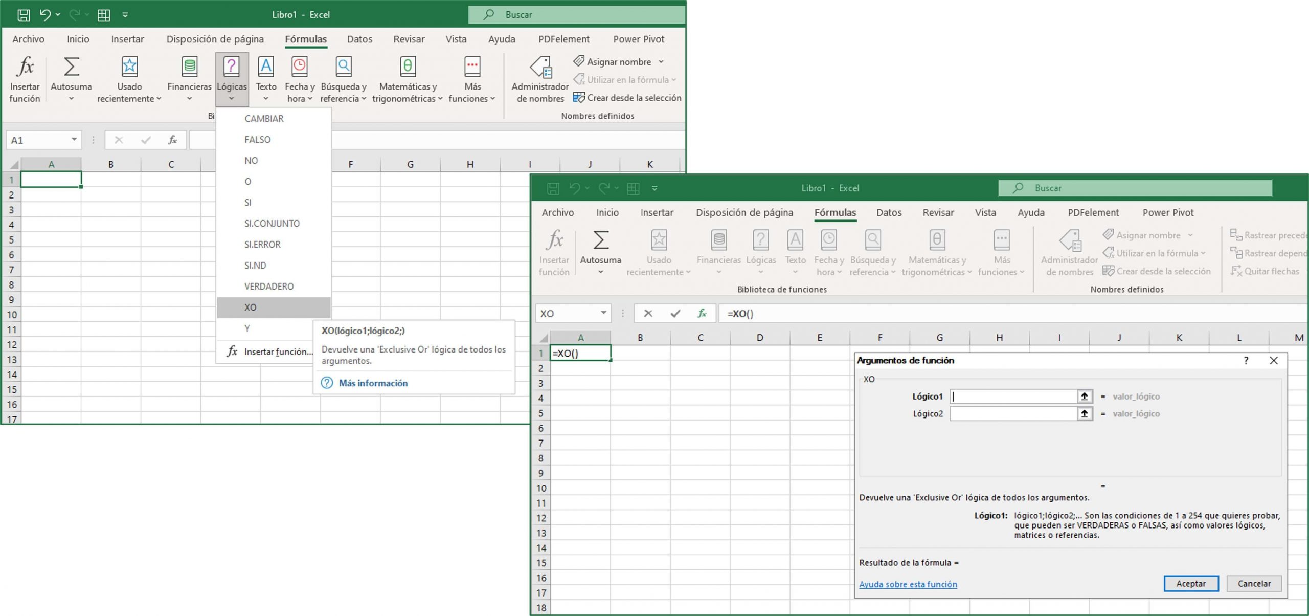 Funciones lógicas en Excel