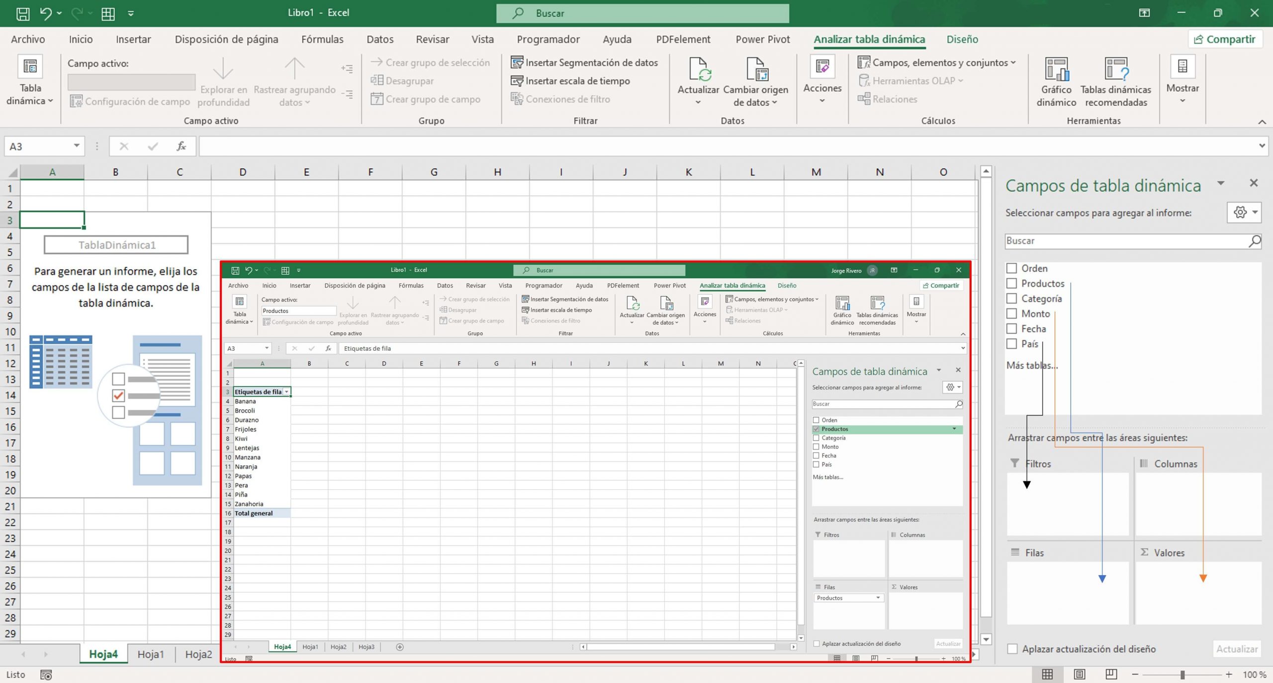 Tablas dinámicas en Excel