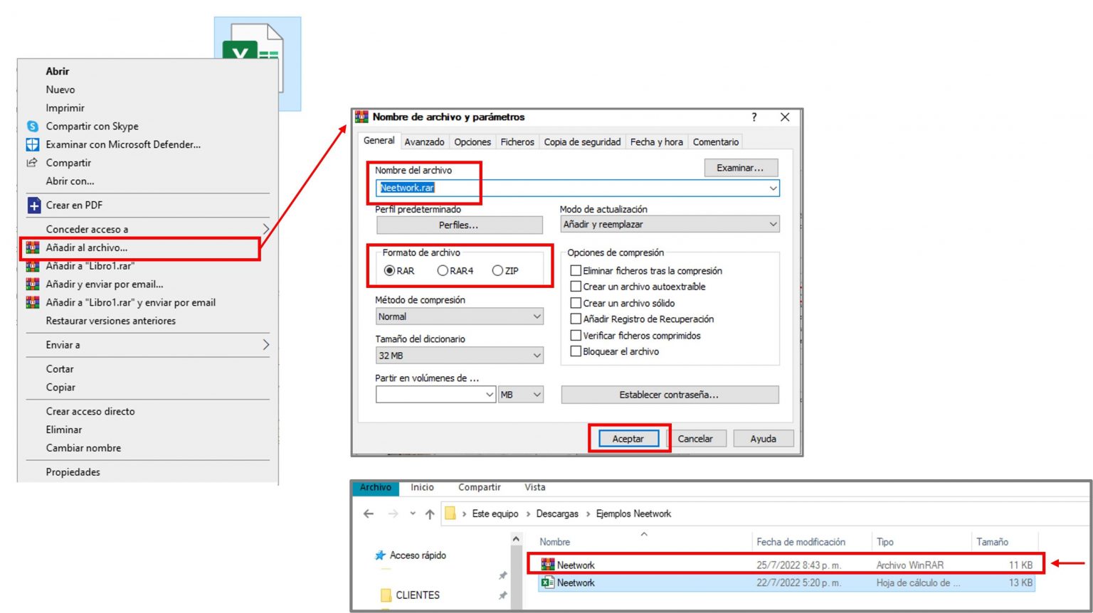 ¿Cómo Comprimir Archivos De Excel? - Neetwork - Escuela De Negocios ...